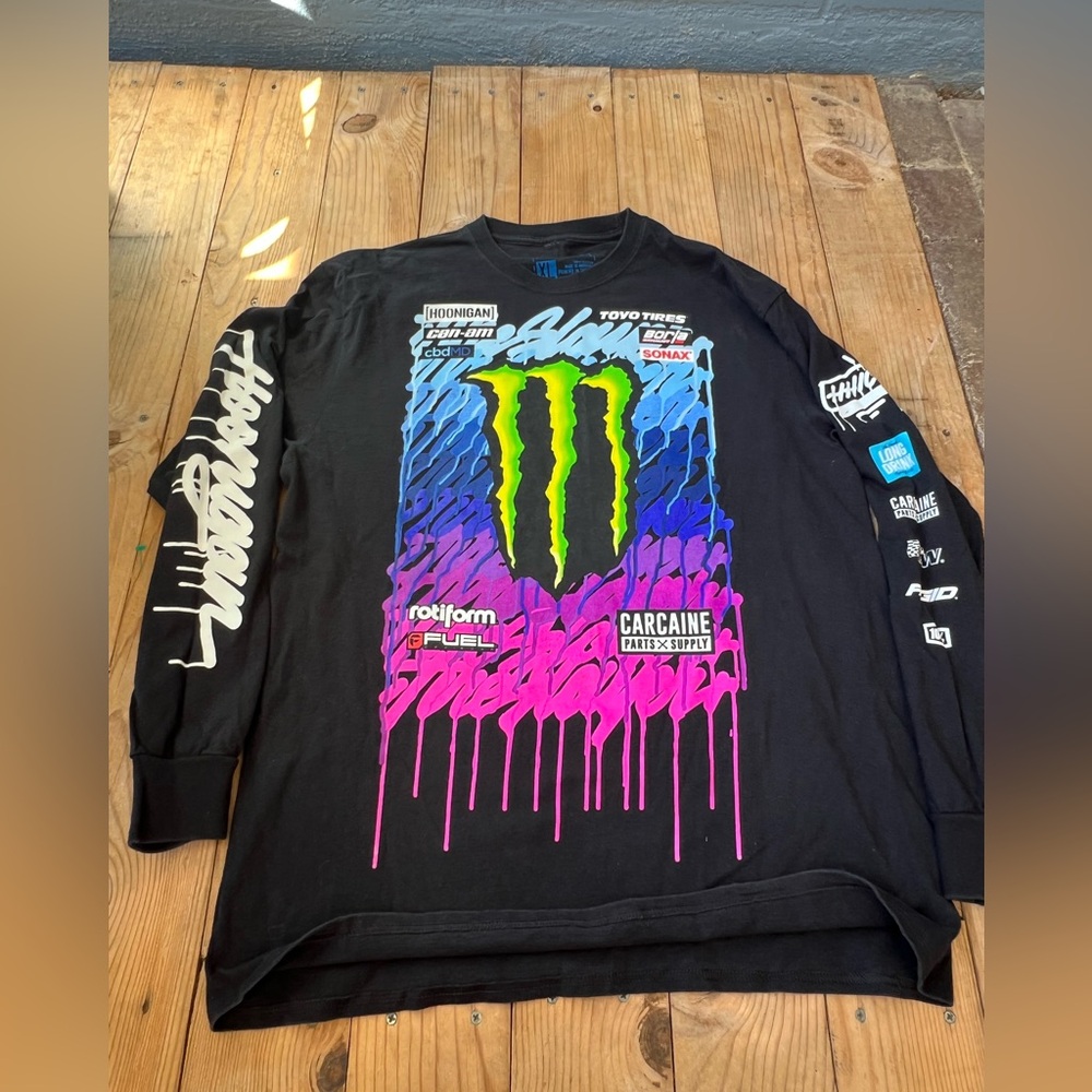 Monster Hooligan LongSleeve Shirt Y2k Limited edition Size XL